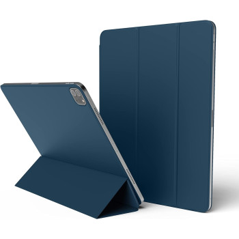 Elago Case For iPad Pro 12.9 6th, 5th, 4th Generation - iPad Case With Magnetic Attachment To Metal Materials, Compatible With Apple iPad Pencil And Elago Pencil Case, Blue