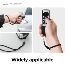 Elago Lanyard Compatible With Airpods Pro 2, Nylon Wrist Strap, Anti Drop, Extra Security, Adjustable Button, Widely Applicable, Black