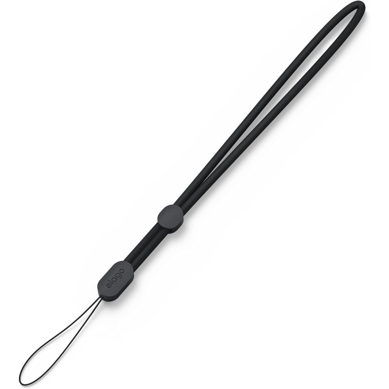 Elago Lanyard Compatible With Airpods Pro 2, Nylon Wrist Strap, Anti Drop, Extra Security, Adjustable Button, Widely Applicable, Black