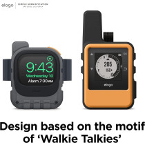 Elago W10 Stand Compatible With Apple Watch Ultra, Series 8/7/6/5/4/3/2/1/Se (49mm, 45mm, 44mm,42mm), Dark Grey, Compatible With Nightstand Mode