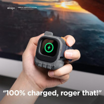 Elago W10 Stand Compatible With Apple Watch Ultra, Series 8/7/6/5/4/3/2/1/Se (49mm, 45mm, 44mm,42mm), Dark Grey, Compatible With Nightstand Mode