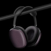 Monocarbon Genuine Carbon Fiber Case For Airpods Max Headphones, With Airpods Max Cover, Ultra Protective, Matte Purple