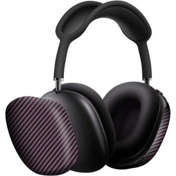 Monocarbon Genuine Carbon Fiber Case For Airpods Max Headphones, With Airpods Max Cover, Ultra Protective, Matte Purple