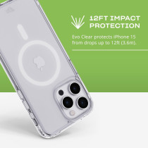 Tech21 Evo For iPhone 15 Pro Max - Compatible With Magsafe - Impact Protection Case, Clear