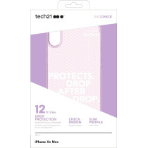 Tech21 Evo Check Apple iPhone Xs Max Phone Case With 12 Ft Drop Protection, Orchid