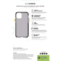 Tech21 Evo Check For Apple iPhone 11 Pro - Germ Fighting Antimicrobial Phone Case With 12 Ft Drop Protection