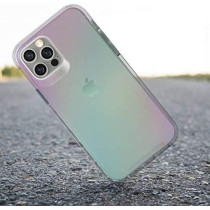 Zagg Crystal Palace Iridescent Compatible With iPhone 12 Pro Max, Advanced Impact Protection With Integrated D3O Technology, Anti-Yellowing, Phone Cover, Iridescent