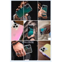 Zagg Crystal Palace Iridescent Compatible With iPhone 12 Pro Max, Advanced Impact Protection With Integrated D3O Technology, Anti-Yellowing, Phone Cover, Iridescent