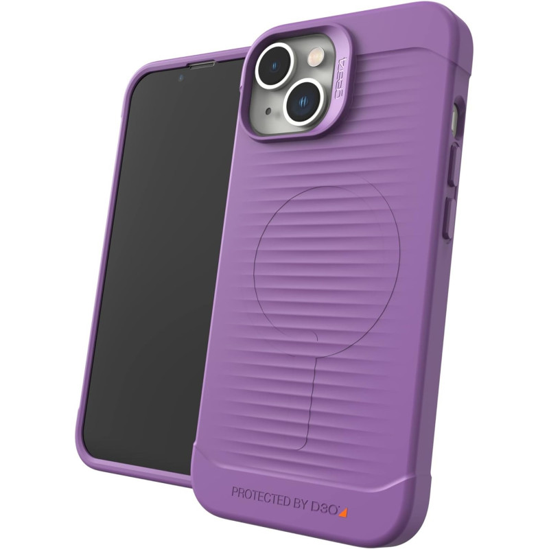 Zagg Havana Snap Apple iPhone 14, D30 Drop Protection Up To (10Ft/3M), Wireless Charging Compatible, Reinforced Top, Bottom And Edges, Purple