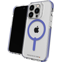 Zagg Santa Cruz Snap Case Apple iPhone 14 Pro, D30 Drop Protection Up To (13Ft, 4M), Wireless Charging Compatible, Reinforced Top, Bottom And Edges, Blue