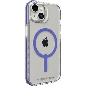 Zagg Gear4 Santa Cruz Snap Case Apple iPhone 14, D30 Drop Protection Up To (13Ft, 4M), Wireless Charging Compatible, Reinforced Top, Bottom And Edges Periwinkle, Blue