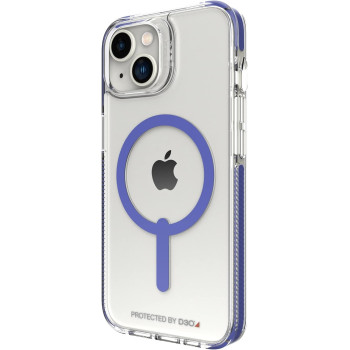 Zagg Gear4 Santa Cruz Snap Case Apple iPhone 14, D30 Drop Protection Up To (13Ft, 4M), Wireless Charging Compatible, Reinforced Top, Bottom And Edges Periwinkle, Blue