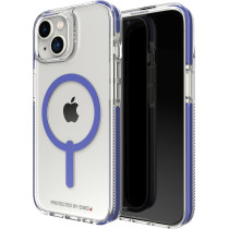 Zagg Gear4 Santa Cruz Snap Case Apple iPhone 14, D30 Drop Protection Up To (13Ft, 4M), Wireless Charging Compatible, Reinforced Top, Bottom And Edges Periwinkle, Blue