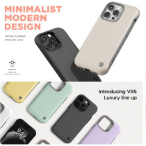 VRS Design Phone Case For iPhone 15 Pro Max, Compatible With Magsafe Terra Guard Modeern Premium Modern Style Dual Protection Magnetic Case For iPhone 15 Pro Max, Purple