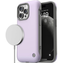 VRS Design Phone Case For iPhone 15 Pro Max, Compatible With Magsafe Terra Guard Modeern Premium Modern Style Dual Protection Magnetic Case For iPhone 15 Pro Max, Purple