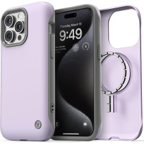 VRS Design Phone Case For iPhone 15 Pro Max, Compatible With Magsafe Terra Guard Modeern Premium Modern Style Dual Protection Magnetic Case For iPhone 15 Pro Max, Purple