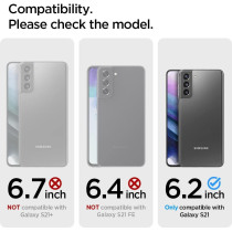 Spigen Ultra Hybrid Designed For Galaxy S21 Case 2021, Crystal Clear