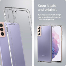 Spigen Ultra Hybrid Designed For Galaxy S21 Case 2021, Crystal Clear