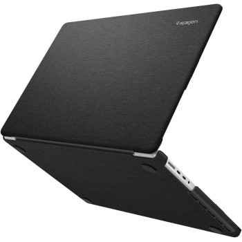 Spigen Urban Fit Designed For New Macbook Pro 14 Inch, M3 / M3 Pro / M3 Max (2023) And M2 Pro / M2 Max A2779 (2023) / M1 Pro / M1 Max A2442 (2021) Protective Hard Shell Case, Black
