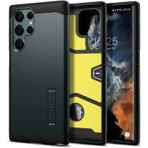 Spigen Tough Armor Designed For Galaxy S22 Ultra Case 2022, Abyss Green
