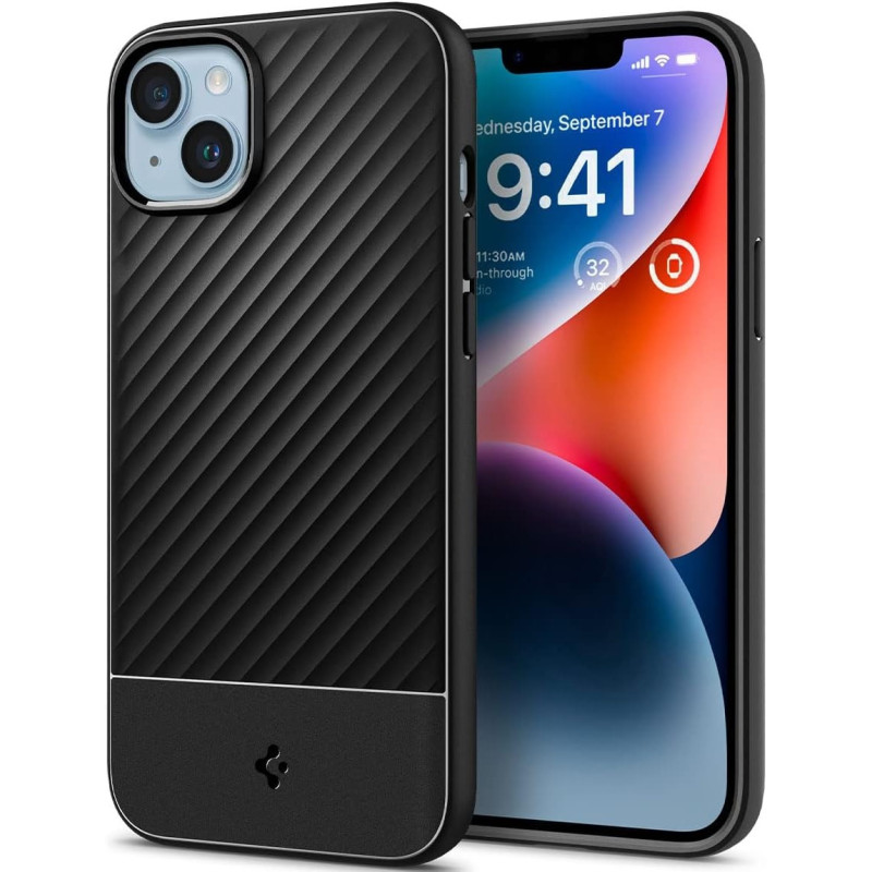 Spigen Core Armor Designed For iPhone 14 Case 2022, Matte Black
