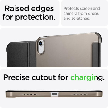 Spigen Smart Fold Designed For iPad 10.9 Inch Case iPad 10Th Generation Case 2022, Black