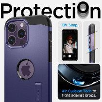 Spigen Tough Armor (Magfit) Compatible With Magsafe Designed For iPhone 14 Pro Max Case 2022, Deep Purple