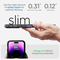 Spigen Tough Armor (Magfit) Compatible With Magsafe Designed For iPhone 14 Pro Max Case 2022, Deep Purple
