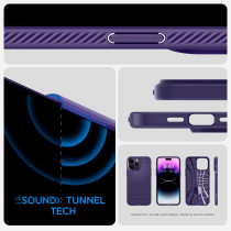 Spigen Liquid Air Armor Designed For iPhone 14 Pro Case 2022, Deep Purple