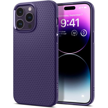 Spigen Liquid Air Armor Designed For iPhone 14 Pro Case 2022, Deep Purple