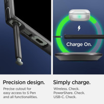 Spigen Cryo Armor Designed For Galaxy S23 Ultra Case 2023, Matte Black
