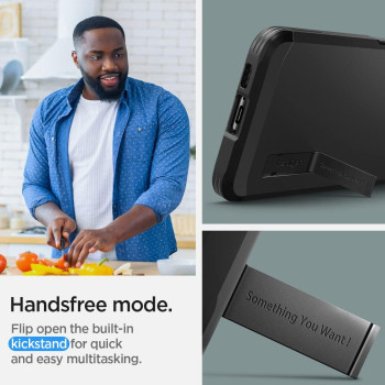 Spigen Tough Armor Designed For Galaxy S23 Case 2023, Black