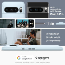 Spigen Thin Fit Designed For Pixel 8 Pro Case 2023, Mute Blue