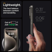 Spigen Thin Fit Designed For iPhone 15 Pro Case (2023), Military-Grade Protection, Not Compatible With Magsafe, Gunmetal