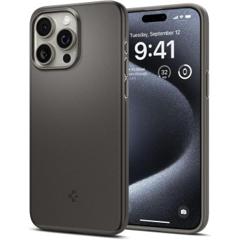 Spigen Thin Fit Designed For iPhone 15 Pro Case (2023), Military-Grade Protection, Not Compatible With Magsafe, Gunmetal