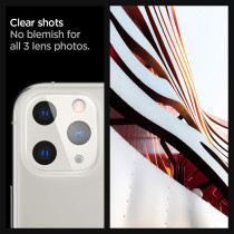 Spigen Camera Lens Screen Protector Glastr Optik Designed For iPhone 11 Pro/iPhone 11 Pro Max, Silver, Pack Of 2