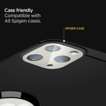Spigen Camera Lens Screen Protector Glastr Optik Designed For iPhone 11 Pro/iPhone 11 Pro Max, Silver, Pack Of 2