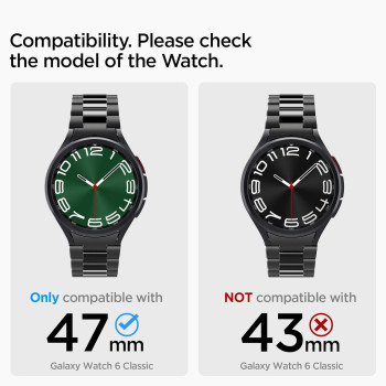 Spigen Modern Fit 316L Designed For Samsung Galaxy Watch 6 Classic 47mm Band (2023)