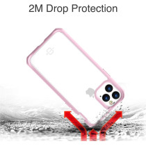 Itskins Hybrid Solid Protective Phone Case Compatible With iPhone 11 Pro, Slim Hybrid Case, Anti-Yellowing, And Heavy Duty Shockproof Cover, Military Phone Case, Coral And Pink