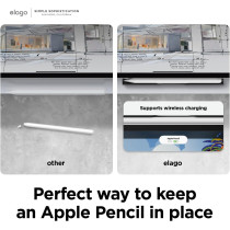 Elago Metal Pencil Holder Compatible With Apple Pencil Pro And Apple Pencil 2nd Generation, Compatible With Apple Magic Keyboard, Smart Keyboard Folio And Other Magnetic Cases For iPad