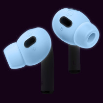 Elago 6 Pairs, Compatible With Airpods Pro 2 Ear Tips With Earbuds Cover, Compatible With Apple Airpods Pro 2nd Generation 3 Sizes Large Plus Medium Plus Small, Nightglow Blue