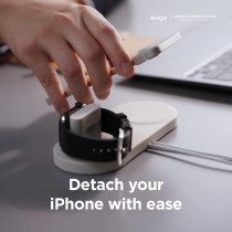 Elago W Stand Designed For Magsafe Charger Stand For All Apple Watch Chargers, iPhone 15, 14, 13, 12 Series/Airpods Pro, Airpods Pro 2, Airpods 3, Black