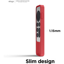 Elago R2 Slim Case Compatible With 2022 Apple TV 4K HD Siri Remote 3rd Generation, Compatible With 2021 Apple TV Siri Remote 2nd - Slim, Light, Scratch-Free, Full Access To All Functions, Red