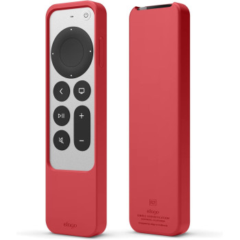 Elago R2 Slim Case Compatible With 2022 Apple TV 4K HD Siri Remote 3rd Generation, Compatible With 2021 Apple TV Siri Remote 2nd - Slim, Light, Scratch-Free, Full Access To All Functions, Red