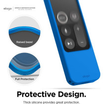 Elago R4 Retro Apple TV Remote Case Compatible With Apple TV Siri Remote 1st Generation - Classic Controller Design, Blue