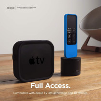 Elago R4 Retro Apple TV Remote Case Compatible With Apple TV Siri Remote 1st Generation - Classic Controller Design, Blue