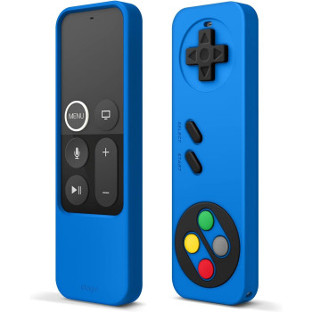 Elago R4 Retro Apple TV Remote Case Compatible With Apple TV Siri Remote 1st Generation - Classic Controller Design, Blue
