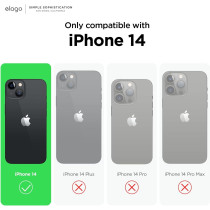 Elago Compatible With iPhone 14 Case, Liquid Silicone Case, Full Body Protective Cover, Shockproof, Slim Phone Case, Anti-Scratch Soft Microfiber Lining, 6.1 Inch, Purple