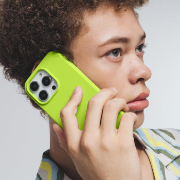 Elago Compatible With iPhone 15 Case, Liquid Silicone Case, Full Body Protective Cover, Shockproof, Slim Phone Case, Anti-Scratch Soft Microfiber Lining, 6.1 Inch, Lime Green