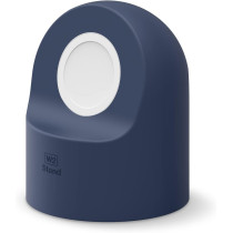 Elago W2 Charger Stand Compatible With Apple Watch Series Ultra2/Ultra/9/8/7/6/Se/5/4/3/2/1/Se (49mm, 45mm, 44mm, 42mm, 41mm, 40mm, 38mm), Durable Silicone, Compatible With Nightstand Mode, Jean Indigo
